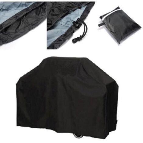 Housse de Barbecue - Noir - XL 190x71x117CM - Polyester 190T - Imperméable - Anti-UV (1/4)