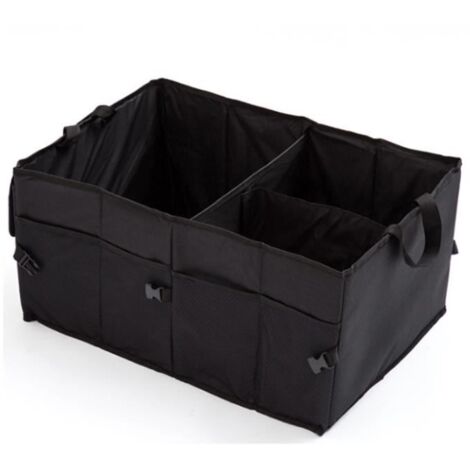 Organisateur de coffre pliable et réglable, compartiments personnalisables, volume extra-large, durable pour SUV. (1/3)