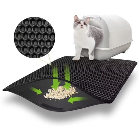 Non-Toxic Waterproof Cat Litter Mat - 60x45 CM - Anti-Slip Design - Easy to Clean (1/4)