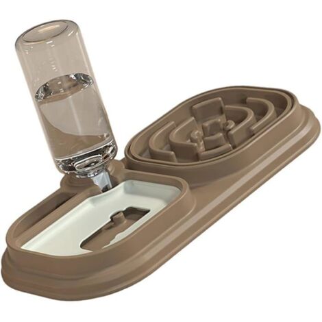 Slow feeding with dual habits slow feeding with dispenser water for pets (1/5)