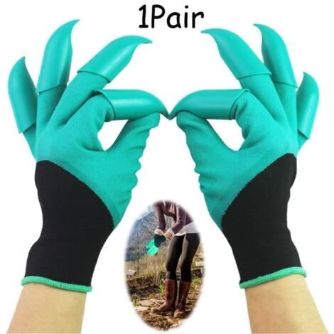 Gants de jardinage - Sans marque - Taille unique - 8 griffes - Imperméables - Anticoupures (1/4)