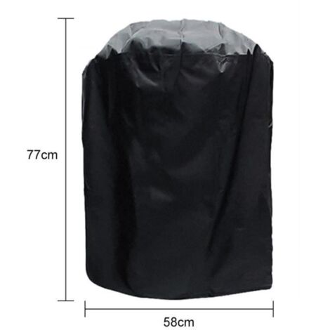 3 housses de barbecue, 7 tailles, noir, imperméable, extérieur, anti-poussière, pour bar. (1/4)