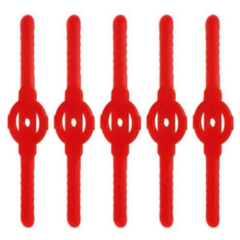 Lames de tondeuse à gazon - Rouge - 20 pièces - Plastique - 139 mm - Anti-rouille (1/4)