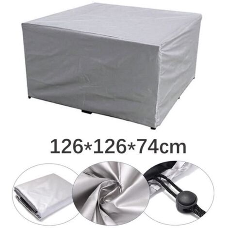 Housse de protection - 126x126x74cm - Imperméable - Résistante au vent - Anti-UV (1/4)