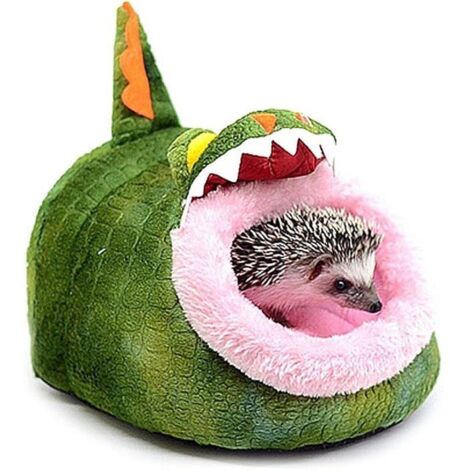 Lit Hamster, Soft Plush Pet Bed with Removable Cushion for Hamsters, Hedgehogs, and Young Guinea Pigs Croc BASKET (1/5)