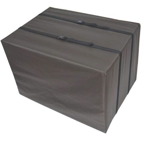 Housse de protection imperméable pour climatiseur extérieur - Noir (1/4)