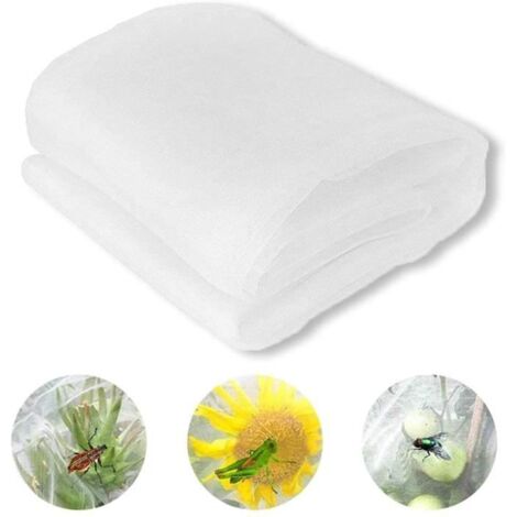 Filet Anti-Insectes pour Jardin, 60 Mailles, Protection pour Plantes, Fruits, Fleurs et Cultures (10 x 2 m) (1/4)