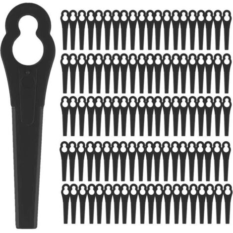 Lames de Tondeuse en Plastique - 100 Pièces - Noir (1/4)