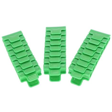 HURRISE Clips de film 24 pièces, pinces en plastique pour serre, accessoires de jardinage pour tubes de 11 mm. (1/4)