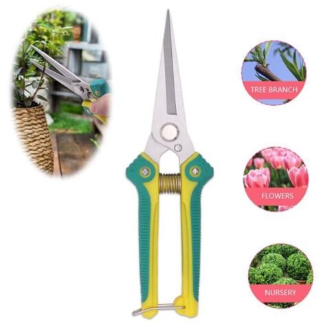 Sécateur de Jardin - MARQUE - Modèle - Acier inoxydable - Poignée ergonomique - Sécurité à verrouillage (1/4)