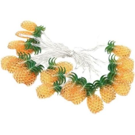 Guirlande lumineuse ananas - Intérieur/Extérieur - 10 LED blanc chaud - 1,5m USB (1/4)