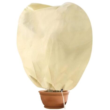 Housse d'Hivernage pour Plantes - Blanc - 100x80cm (1/4)