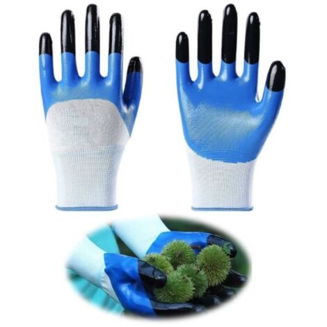 Gants de jardin - Anti-coupures - Imperméables - Antidérapants - Taille unique - Protection des mains (1/4)