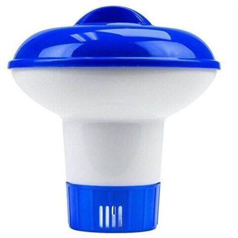 Diffuseur Flottant Bleu - Distributeur de Chlore - 135mm x 120mm - Réglable (1/4)