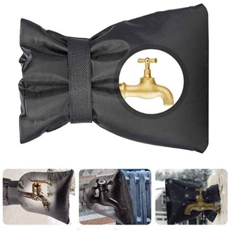 Housse de robinet sans marque - Lot de 4 - Tissu Oxford 210D - Antigel - Réutilisable (1/4)