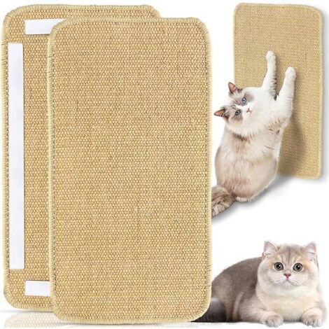 Natural Sisal Cat Scratching Mat, 50 x 25 cm, Non-Slip Horizontal Scratching Pad for Cats, Toilet Mat (1/5)
