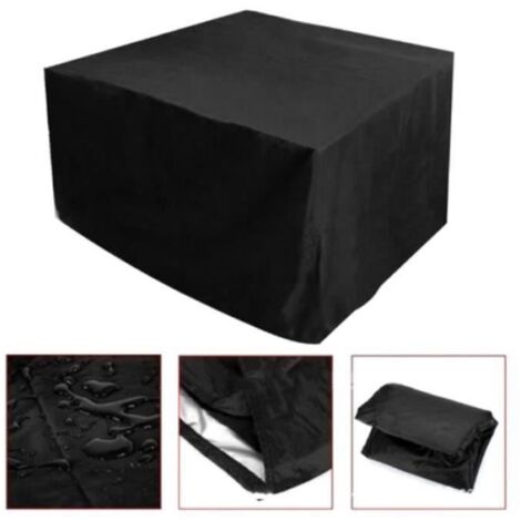 Housse de Table d'Extérieur Rectangulaire - Carrénoir - Imperméable - Résistante au Soleil et à la Poussière (1/4)