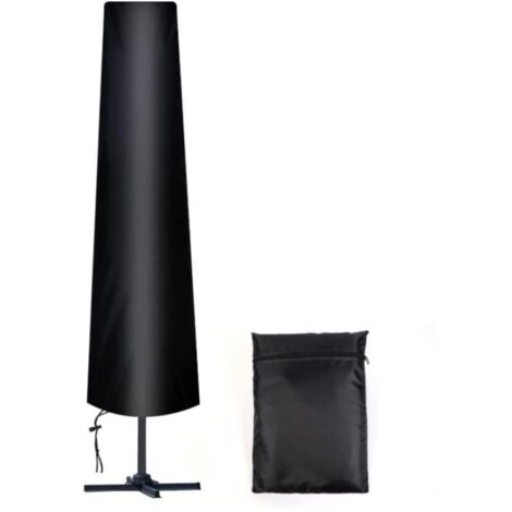 Housse de protection pour parasol droit 190x30x50 cm, en Oxford 210D avec sac de rangement, résistante aux intempéries. (1/4)