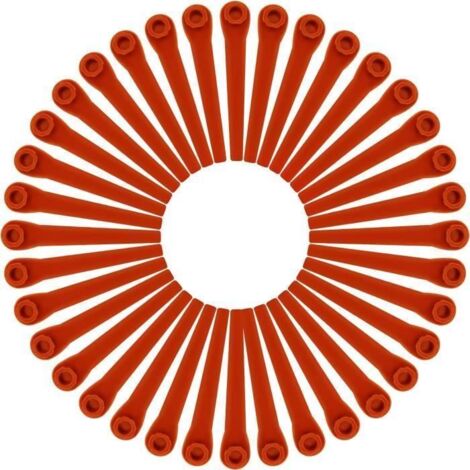 Lot de 100 lames de rechange compatibles avec les coupe-bordures Gardena EasyCut Li-18/23 R (réf. 9823) (1/4)