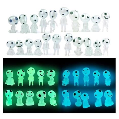 Arbre des Elfes Lumineux, 20 Pièces Figurines Princesse Mononoke, Arbres Elfes Fantômes Lumineux en Résine (1/4)