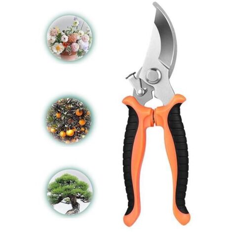Sécateur de Jardin - Sécateur à main en acier SK5 - Poignée ergonomique - Verrou de sécurité (1/4)