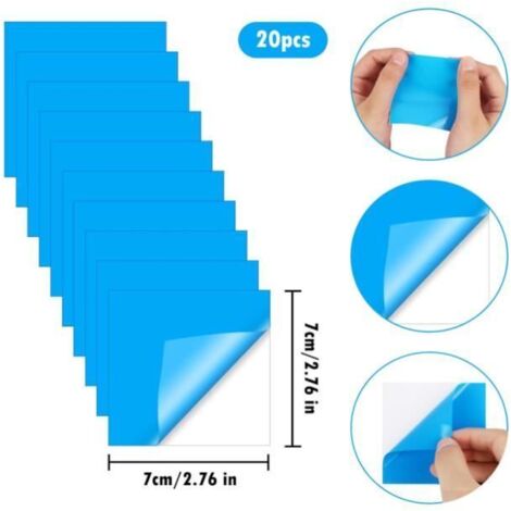 Lot De 5 Rustines Transparentes TPU Pour Matelas Gonflable – Autocollantes, Imperméables – Découpables Sur Mesure – Réparent Bateaux, Trampolines, Bouées, Canapés Gonflables