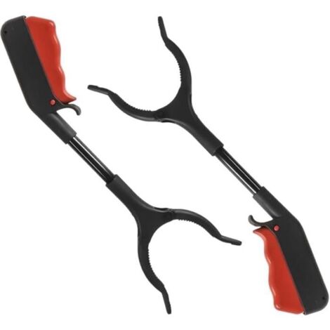 2 Pièces Pince de Ramassage pour Séniors, 30 cm Pince à Déchets Courte, Ramassage sans Se Baisser, Pince Portative (1/4)