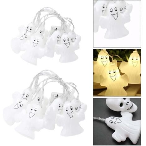 Guirlande lumineuse Halloween - 3 mètres - 20 ampoules LED pour extérieur (1/4)