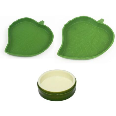 3 Pcs Reptile Food and Water Bowls, Terrestrial Turtle Accessory (1/4)