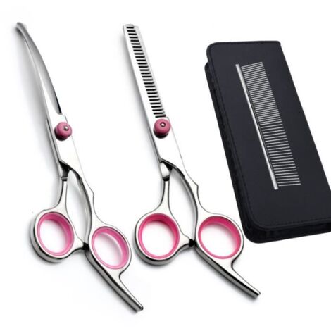 Pet Grooming Scissors - Unspecified - 4PCS - Round Tip Safety - For Dogs - Complete Kit (1/4)