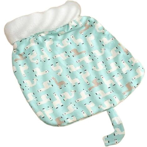 Bed for Cats, Plush Fabric Nest for Soothing Sleep - Self-Heating Mat in Alpaca-Style Bag Shape PET BED (1/5)