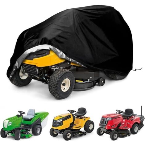 Housse de tracteur de jardin - Bâche en Oxford 420D résistante au vent - Noir (1/4)