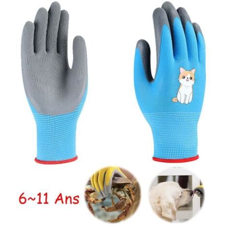 Gants de jardinage enfants - Taille M - Anticoupures et respirants (1/4)