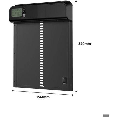 Automatic Chicken Coop Door - Aluminum Alloy - Timer and LED Display - For Poultry in Various Colors (1/5)