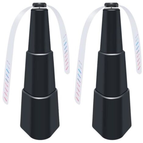 Ventilateur Anti-Mouches 2PCS - Répulsif à Moustiques avec Pales pour Intérieur et Extérieur (2 x Noir) (1/4)
