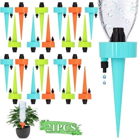 Kit d'Irrigation Goutte à Goutte 21 Pièces, Système d'Arrosage 2023 pour Plantes et Vacances, avec Goutteurs (1/4)