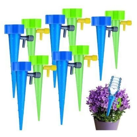 Kit d'irrigation goutte à goutte pour plantes - 20 pièces - Arrosage automatique - ABS - Blanc (1/4)