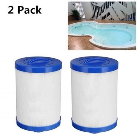 2 Cartouches de Filtration Épaisses à Noyau Papier pour Piscine Bébé, Baignoire Enfant, Spa, Jacuzzi (205 x 150mm) (1/4)