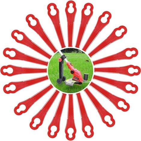 Lames de tondeuse - Non spécifié - Lot de 100 - ABS - 83mm de longueur - Rouge (1/4)