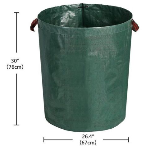 1 sac de jardin - 270 litres, charge max. 50kg Poignées ergonomiques (1/4)