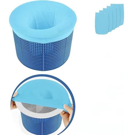 Chaussettes pour Filtre à Sable de Piscine à Mailles Fines - Bleu (1/4)