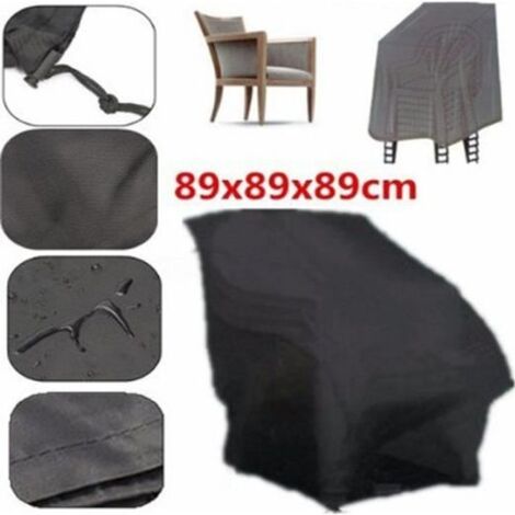 Housse de protection - Anthracite - 89 x 89 x 120 cm - Imperméable - Antipoussière (1/4)