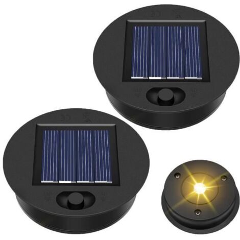 Pièces de Rechange - Lampe Solaire étanche - 8,5 cm - LED intégrée (1/4)
