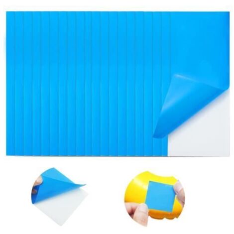 Patchs de réparation - Lot de 20 - Auto-adhésifs - Imperméables - PVC 7,5 cm (1/4)