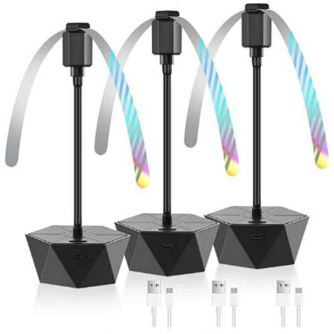 Ventilateur Anti-Mouches 3 Pièces, Répulsif Automatique USB, Portable et Suspendu (1/4)