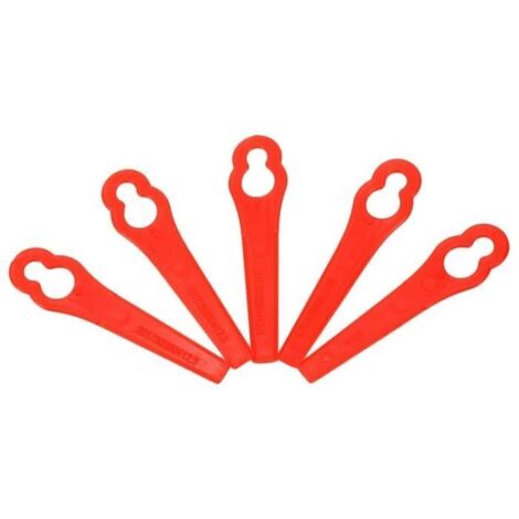 50 lames de bordure en plastique pour tondeuse à gazon, outils de coupe de gazon de remplacement [41DA808] (1/4)