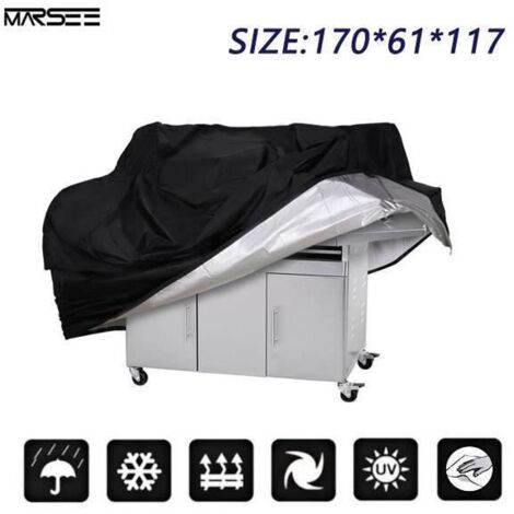 Housse de Protection pour Barbecue L420 - Imperméable et Anti-UV - 170 x 61 x 117 cm (1/4)