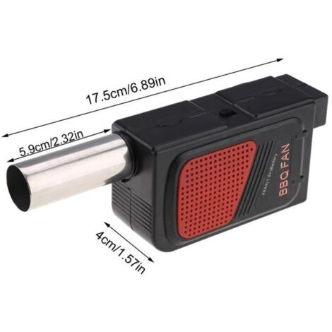 Ventilateur de barbecue portable, souffleur d'air électrique pour camping en plein air. (1/3)