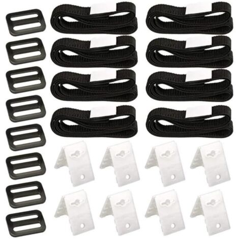 Fixation de Couverture Solaire, Sangles de Couverture de Piscine Set Universel Accessoire Piscine Solaire 2[760] (1/4)