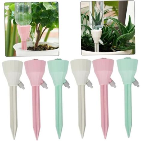 18 pièces de pics d'arrosage automatique pour plantes, système d'irrigation autonome. (1/4)
